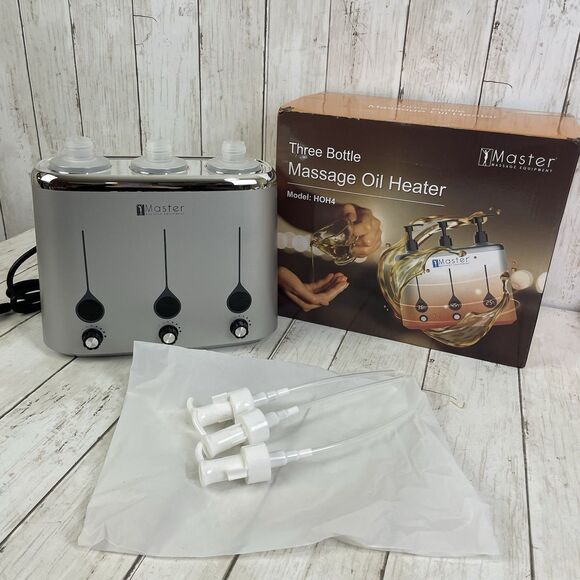 Master Massage 3-bottles Oil Warmer for Massage Therapy - New Open Box - Picture 1 of 9